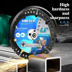 3PCS/5PCS 4.5 Inch Ultra-Slim Diamond Saw Blade - All-in-One Cutting Wheel for Tile, Steel, Wood & Concrete | Cut Like Butter