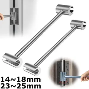 2pcs Door Hinge Adjustment Tool, Gap Adjusting Wrench, Door Hinge Repair, Ergonomic Design,Repair Spanner Adjustable Wrench Tool for Various Gaps (14mm-18mm, 23mm-25mm)