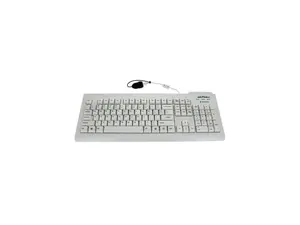 Seal Shield Silver Seal Waterproof Keyboard - SSWKSV208UK - Cable Connectivity - USB Interface - 105 Key(s) - English (UK) - QWERTY Layout - Mac, PC - Membrane Keyswitch - White
