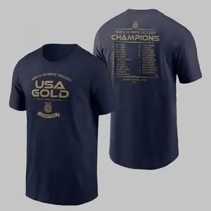 [Sale Up To 30%] USA Men's Olympic Hockey Team 2026 Champions Roster T-Shirt