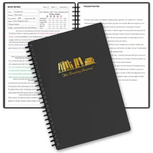 A5 Reading Journal Notebook for Logging Books Titles Authors Quotes Reflections with Simple Layouts to Track Insights Cherish Reading Journeys Compact for Book Lovers Workbook