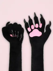 Halloween Silicone Animal Claw Gloves, Long Finger Costume Props, Creepy Ghost Hand Accessories for Cosplay Parties, Comfortable & Durable Design, Party Supplies, Party Event Props