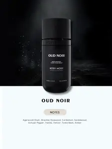 KOSY MOSY OUD NOIR Eau De Parfum - Unisex 100ml Rich Oud Scent Premium Luxe Woody Fragrance with Oudwood Spicy Notes for Him & Her Bold Oriental Perfume | Opulent Perfume | Christmas Gift