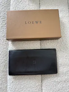 Pre-owned Loewe Leather Small Leather Goods Wallet