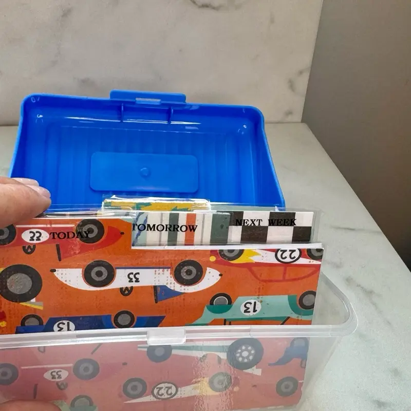 Child (simplified) ADHD Notecard planner start up kit