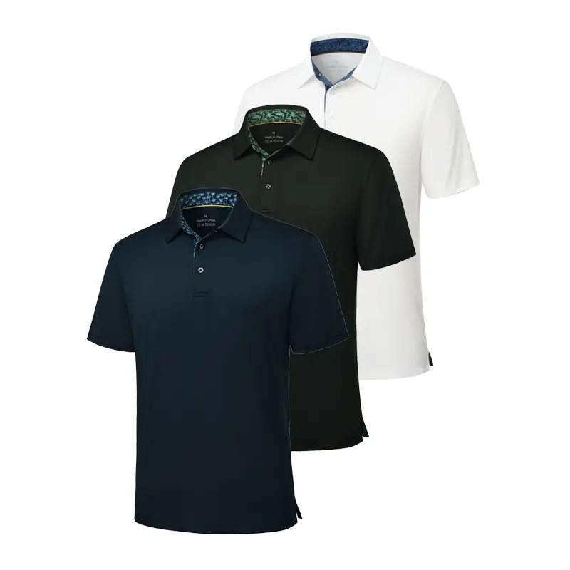 3-Pack Men's Polo Shirts – Soft Breathable Cotton, Comfortable Short Sleeve Casual Fit, Classic Collared Polo Shirts for Work, Golf, Travel & Everyday Wear 3-Pack Men's Polo Shirts – Soft Breathable Cotton, Comfortable Short Sleeve Casual Fit, Classic Collared Polo Shirts for Work, Golf, Travel & Everyday Wear
