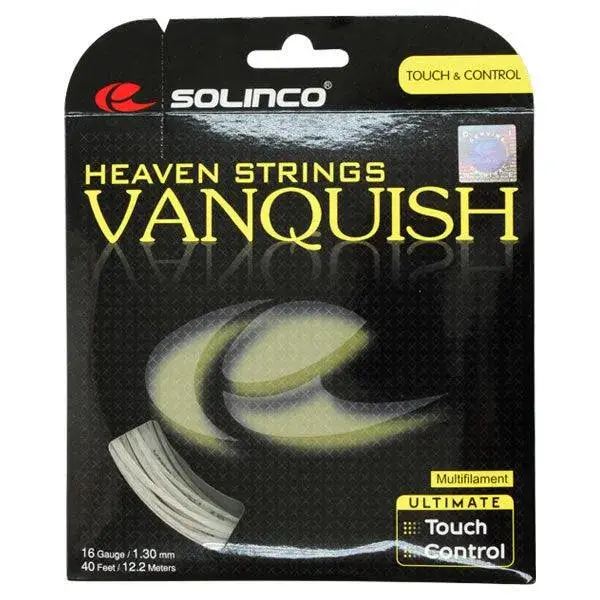Vanquish 16G Polyamide Multifilament Tennis String - Arm-Friendly for Players, Providing a Firm yet Comfortable Feel and Ultimate Touch