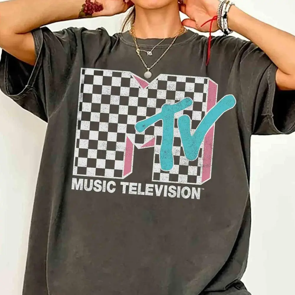 Retro 80s & 90s MTV Neon Shirt, Family Matching Pepper Color Shirt, Oversize, Womens, Mens, Retro Shirt, Vintage Graphic Tee