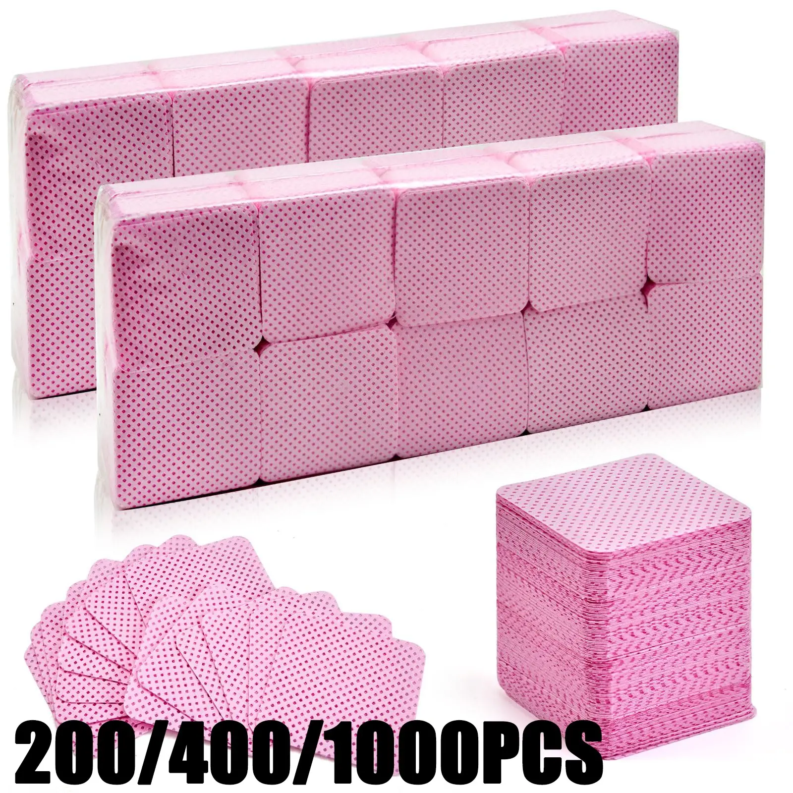 Nail Wipes, Professional Lint-Free Nail Polish Remover Pads, Manicure and Pedicure Remover, UV Gel Cleansing Tissues, Unscented Nail Art Cleaning Wipes for Manicure Prep and Finish
