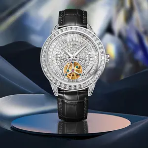 Fashion Luminous Design Mechanical Watch Automatic Men Unisex Analog Watch Luxury Waterproof Diamond Watch