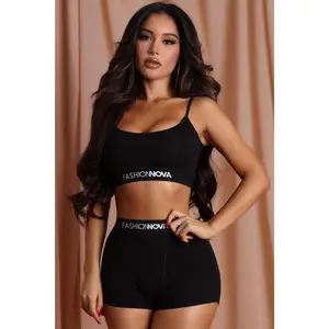 FN Mood Cami And Boxer Set - Black