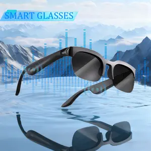 Bluetooth Smart Glasses, Wireless Smart Glasses for Music & Calls, Sports Sunglasses with Mic & Speaker, Unisex, Gift