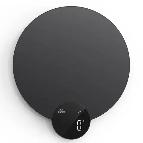 Ultrean Sturdy Digital Food Scale - Stainless Steel Body & Surface, HD Display, BPA-Free Safe Material, High-Accurate 1g Precision, 4 Units (g, oz, +2), 11 lb (5 kg) Capacity, 120s Auto Off, Batteries Included, Accurate Kitchen Weight Tool for Home Baking
