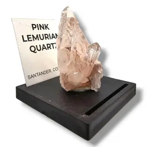 Radiant Pink Lemurian Quartz Cluster from Santander, Colombia