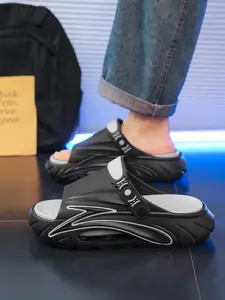 Summer Couples's Clogs Outdoor Thick Sole Non-Slip Odor Resistant Durable Quick Drying Soft Beach Sandals for Men and Women