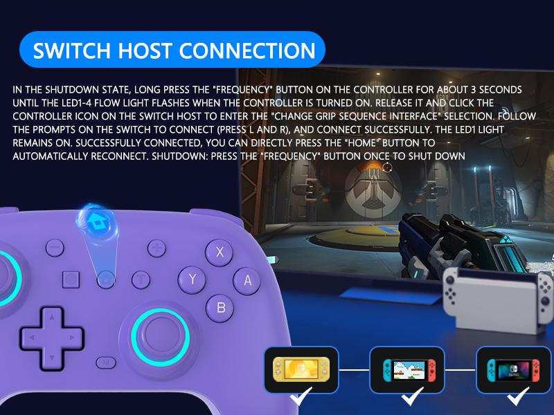 YUYIU ZephyrX Wireless Hall Controller for PC/Switch/Android/TV – Hall Sticks/Macro/Esports Triggers/6-Axis Gyro/Vibration/RGB | Plug & Play YUYIU ZephyrX Wireless Hall Controller for PC/Switch/Android/TV – Hall Sticks/Macro/Esports Triggers/6-Axis Gyro/Vibration/RGB | Plug & Play