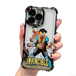Super Invincible Hero Phone Case for iPhone 17 16 15 14 13 12 11 Pro Max Plus TPU Material Full Coverage Protection Colorful Cartoon Design Personalized Cellphone Cover