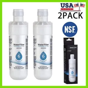 2 Pack Water Filter for LG LT1000P Refresh Refrigerator Ice Water Filter Replacement ADQ747935 GF-D706BSL US Stock
