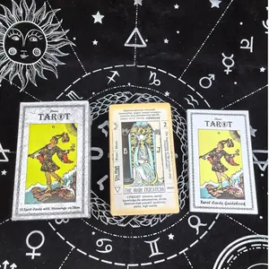 Classic Tarot Cards with Guidebook and Meanings on Cards for Beginners Divination Astrology Fortune Telling Board Game