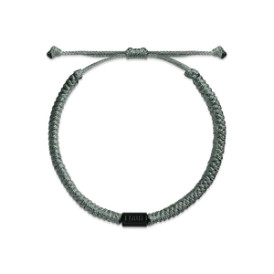 Gray Silver String Braid Bracelet - STR-SD8