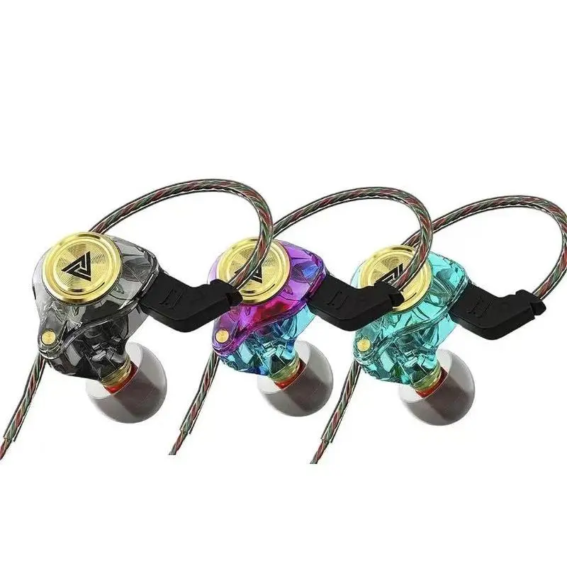 QKZ AK3 Portable Wired In-Ear Earphone, Wired Headphones With Mic, HiFi Subwoofer Noise Cancelling Wired Earphones for Game Sports, 3D Stereo Sound Headphones For Gym & Sports & Game, earbuds gaming headset gaming earbuds