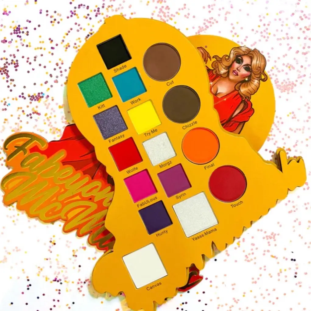 Ruby May x Fabeyonce Pressed Pigment Palette for Eyes & Face - Highly Pigmented Makeup with Glitter, Shimmer & Matte Finishes, Glitter Shimmer Eyeshadow, Highly Pigmented Palette