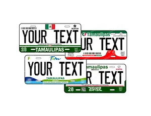 Personalized Tamaulipas State Aluminum Car Plate