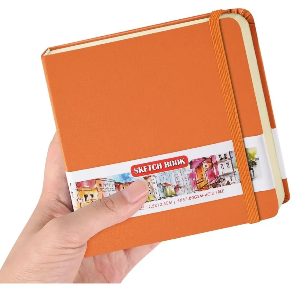 PU Cover-5x5in-Orange