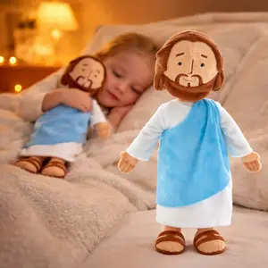 Jesus Plush Toy 10 Inch – Soft & Cuddly Christian Stuffed Doll for Kids, Faith-Based Plush Gift, Religious Easter Christmas Baptism Gift, Cute Jesus Doll for Children Bedtime Prayer & Christian Home Decor