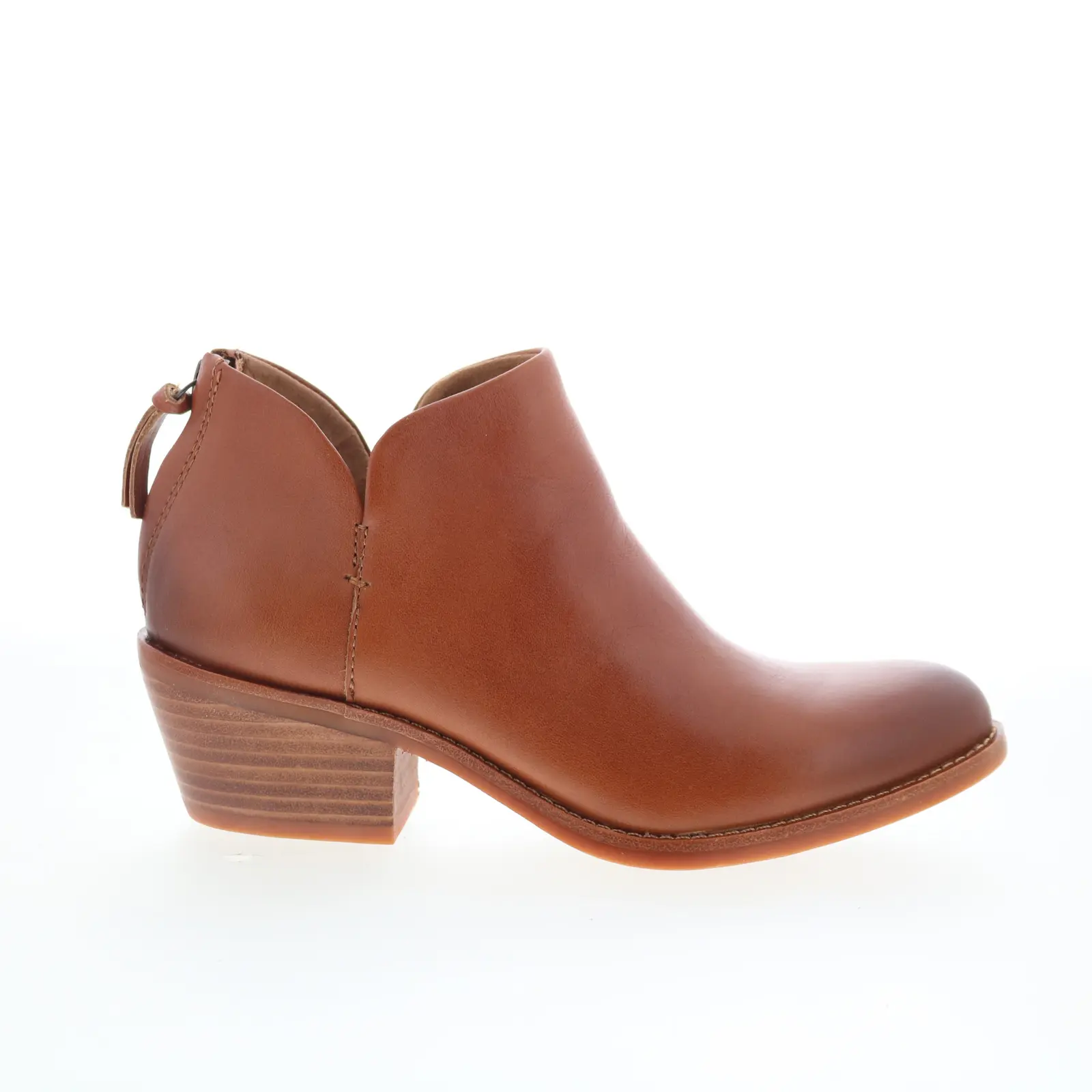 Sofft Angelica SF01024 Womens Brown Leather Zipper Ankle & Booties Boots