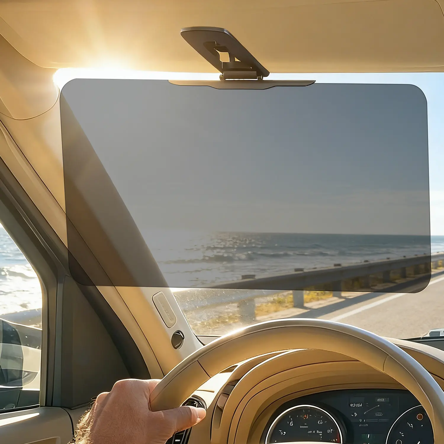 13.78*6.3inCar sun visor extender,polarized anti-glare with UV400 protection,universal type,for safe and comfortable driving