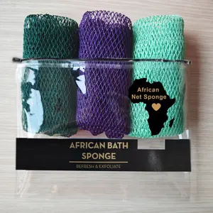 3 PCS Authentic African Exfoliating Net Bath Sponge