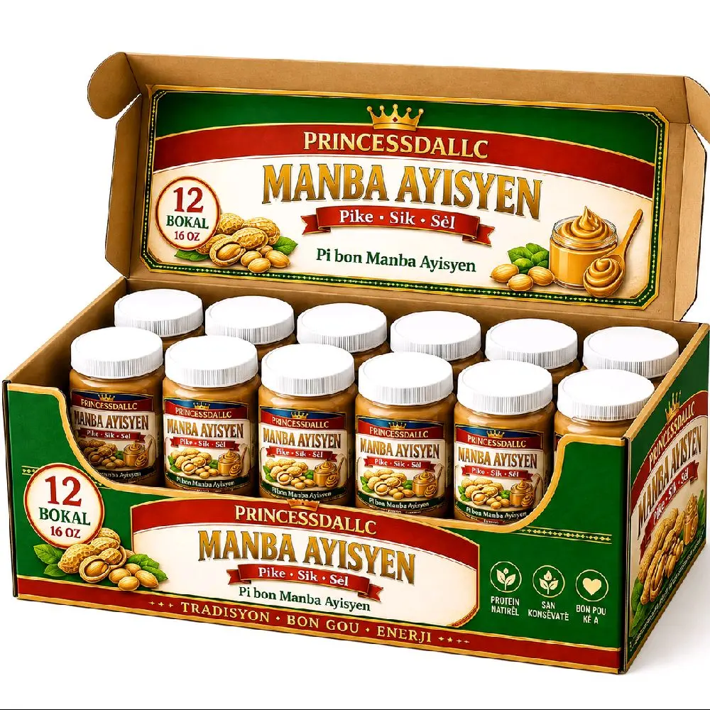Haitian Peanut Butter 12- Pack Peanut butter Bon Manba Lakay