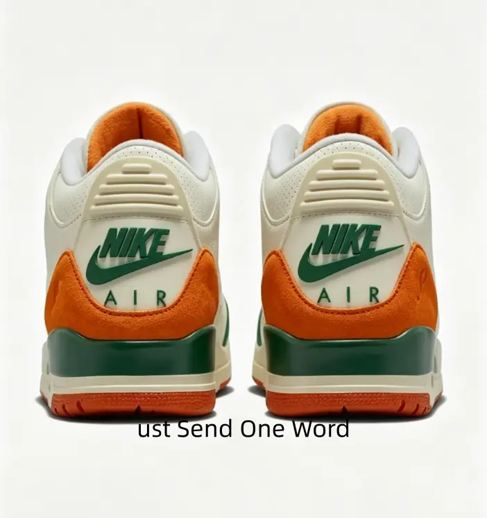 Brand New Sealed Unisex Off White Orange Green Patchwork Suede Lace Up Mid Top Hip Hop Basketball Shoes Patchwork Nubuck Orange Lining Air Cushion Anti Slip Sole Court Daily Retro Street Casual Sport Sneakers