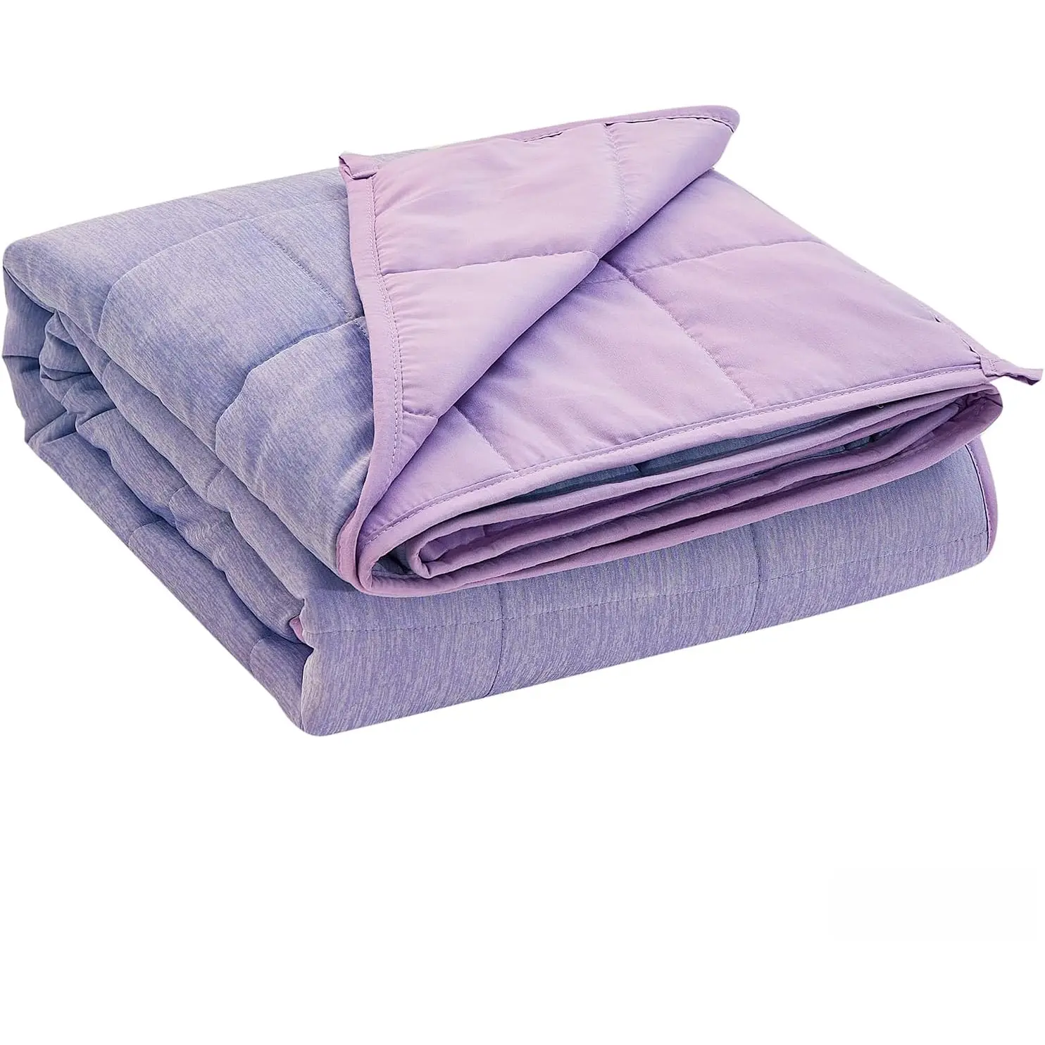 Cooling Weighted Blanket 20 lbs  Size Cool Moire Jersey Bed Blanket for Hot Sleeper with Soft Breathable Sanded, 60 x 80 inches, Purple