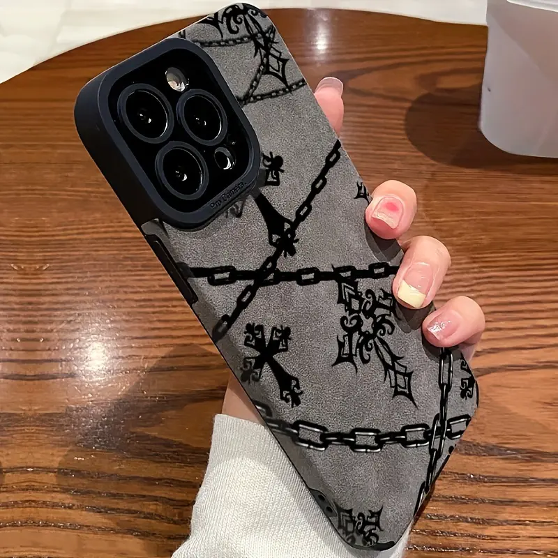 Phone Case - Phone Case - Chain Crossphone Case, Compatible with iPhone 17/16/15/14/13/12/11/X/XS/XSMAX, Brand New Fashionable Protective Case, Gift, Personalized, Business, Suitable for Various Occasions, Accessories, Cellphone, Smartphone, Handheld,summ