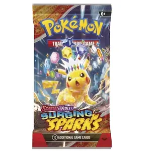Pokémon TCG: Scarlet & Violet Surging Sparks Booster Pack - 10 Cards & 1 Basic Energy - Includes Supercharged Pikachu ex & Dragon Pokémon