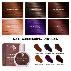1Pcs Super Conditioning Hair Gloss Tinted Hydrating Moisturizer for Brown  Red Or Purple  Hair  Boosts Color and Radiant Shine, Repairs Damage Womens cosmetics