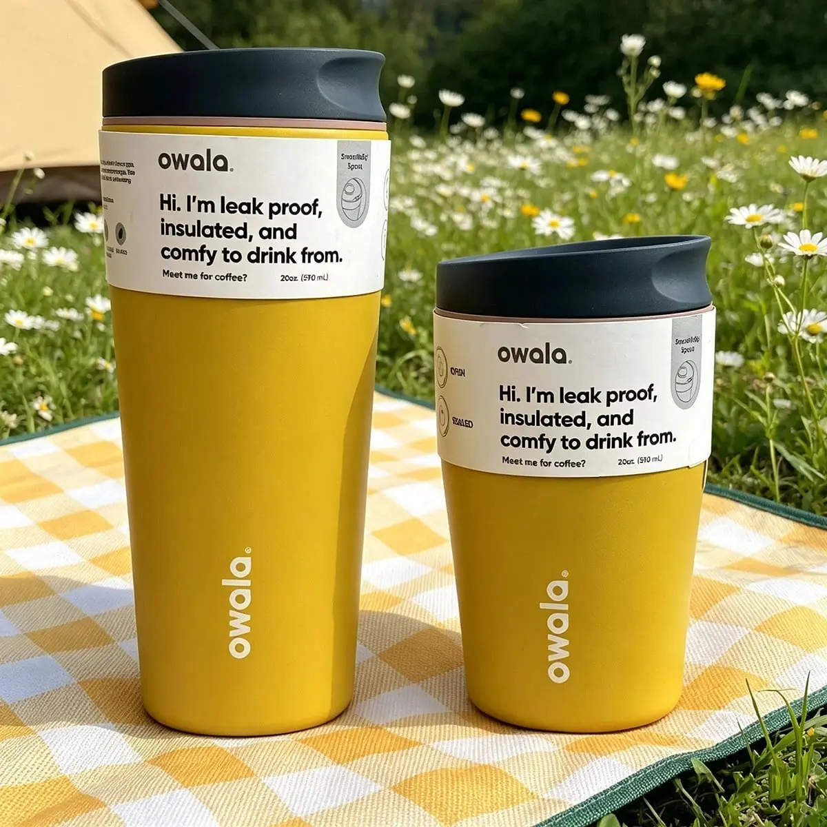 Owala SmoothSip Slider 12/20oz Limited UO Exclusive Cup Gift Travel Mug Steel,souvenir