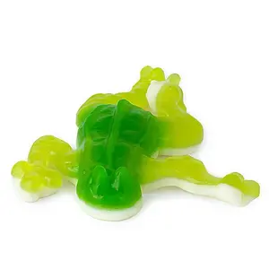 Giant-Shaped Corn-Infused Artificial Gummy Bullfrog Candies, Sugar-Sweet Soft Bites, Fruity Flavor Clever Treat, 32 oz Large Kids' Snack, Fun for Kids, Ideal for Candy Displays