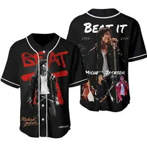 King of Pop Michael Jackson Jersey Shirt Retro MJ Fan Gift