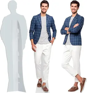 Custom Life Size Cardboard Cutout, Personalized Photo Standup, High Resolution Print, Decor for Weddings, Birthdays, Graduations & Events, 1-8 FT to Choose, Upload Your Photo