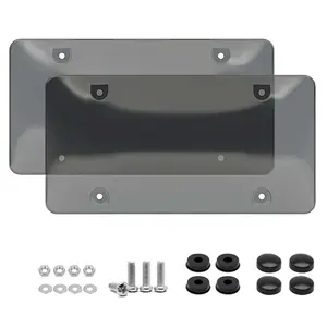 License Plate Frame, 2 Counts Car License Plate Protector with Screw Kit, Universal Car Exterior Accessories for American Standard Cars