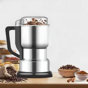 Multifunctional Electric Grinder, High-Power Coffee Grinding Tool, Multifunctional Food-Grade Fast-Grinding Electric Coffee and Grain Grinder, Gift Espresso Maker Espresso Machine
