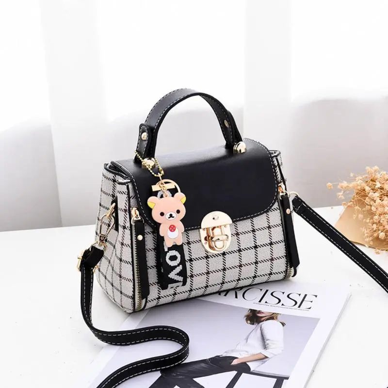 Mother's Day Gift, Sling Bag Small Crossbody Backpack Purse, Fashionable Plaid Handbag, Casual Versatile Shoulder Bag for Daily,Aesthetic All-Match Purse 2025