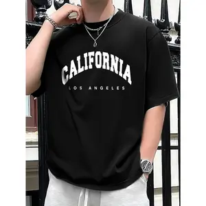 California Graphic Tee for Men - Soft & Breathable Performance Cotton, Relaxed Fit Crewneck for All-Day Wear | West Coast Vibes Essential for Gym, Beach Weekends & Casual Everyday Style