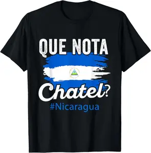 Nicaragua Flag Camiseta Nicaraguan Que Notal Chatel Nica Casual Short Sleeve Cotton T-Shirt Classic Man