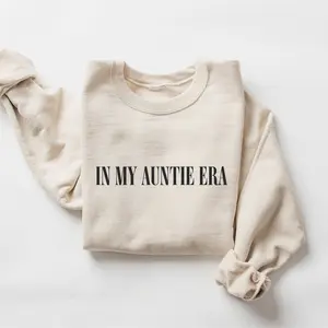 In My Auntie Era Sweatshirt, Auntie Sweatshirt, Auntie To Be Shirt Gift, Womenswear Tops