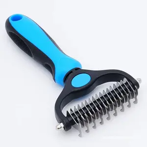 Universal Stainless Steel Pet Grooming Tool - Double-Sided Detangler Comb, Brush Fleece, Deshedding Brush, Sectioning Comb for Cats and Dogs