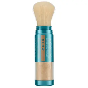 Colorescience Brush On Sunscreen Mineral Powder SPF 50 Glow 0.15 oz – Sunscreen for Sensitive Skin Glow0.15oz